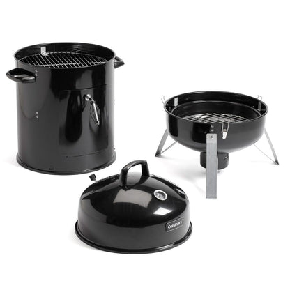 Ahumador De Carbón Vertical 18 Pulgadas Cuisinart11#Negro