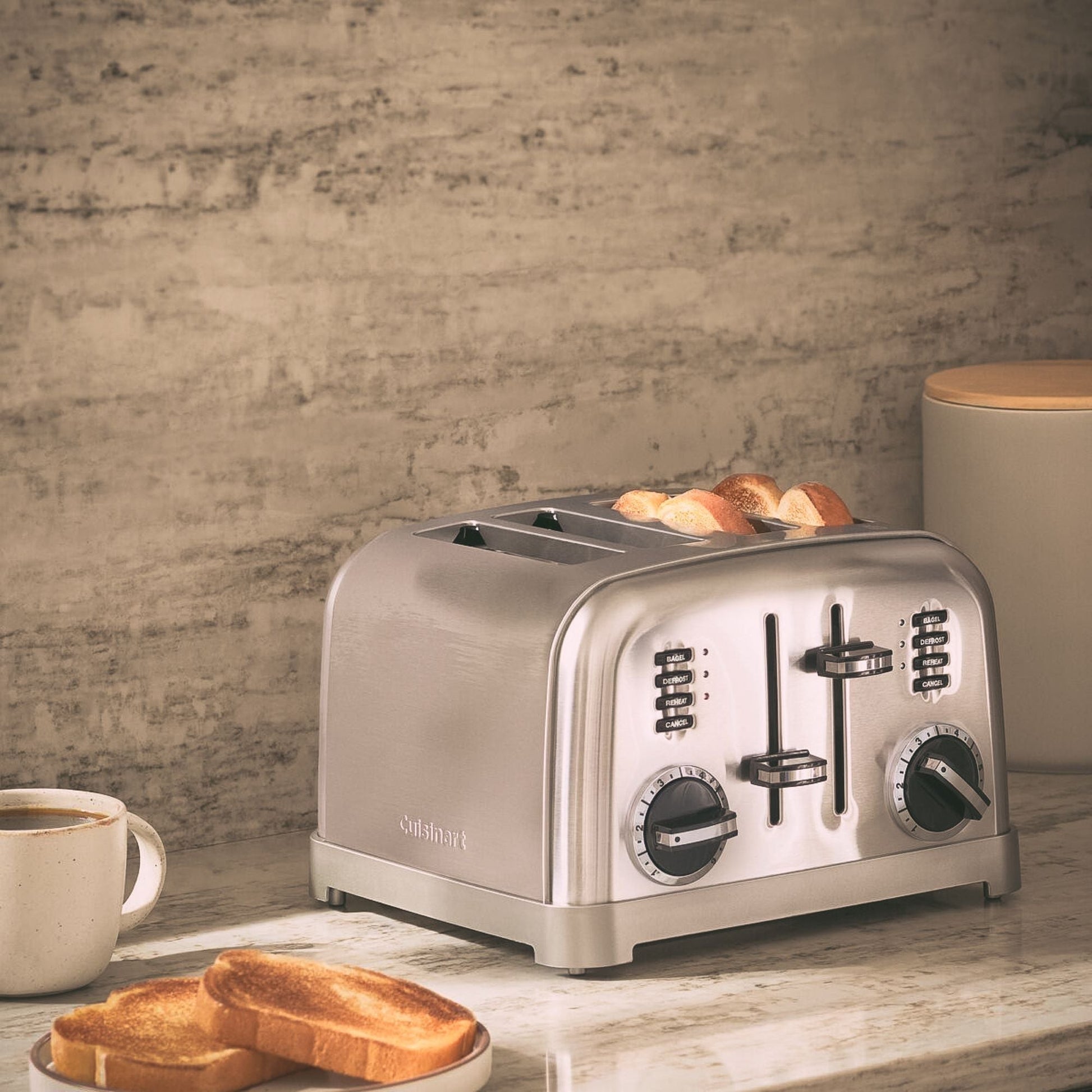Tostador Metálico Clásico De 4 Rebanadas CPT180CL Cuisinart.1#Inox