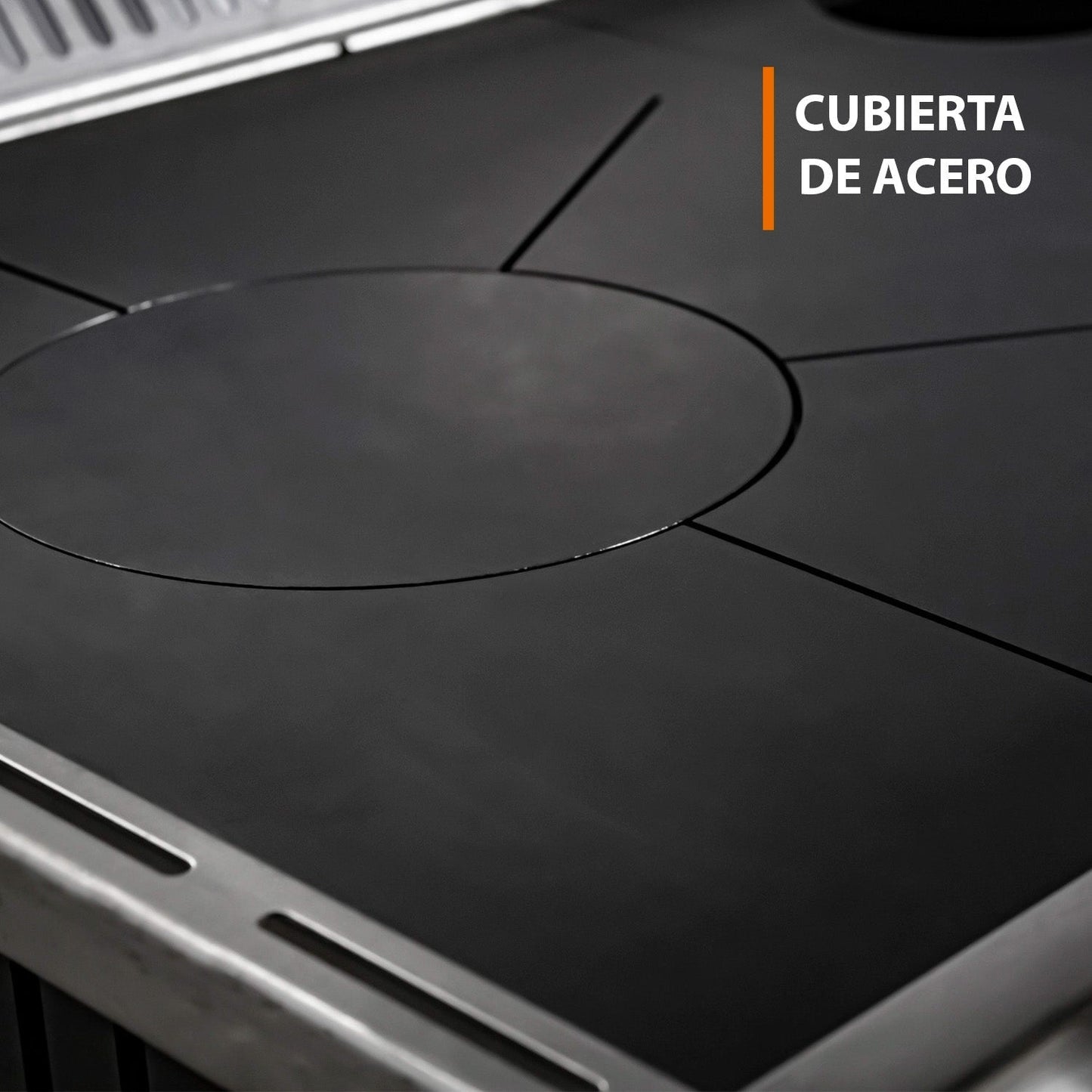 Cocina A Leña Europea M70  Alcazar2#Gris
