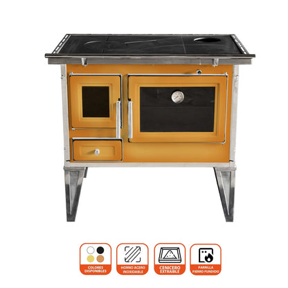 Cocina A Leña Calbuco L 80 Alcazar3#Cobre