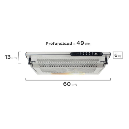 Kit Empotrado Horno M 140A + Encimera 435E + Campana M60 Mademsa7#Acero