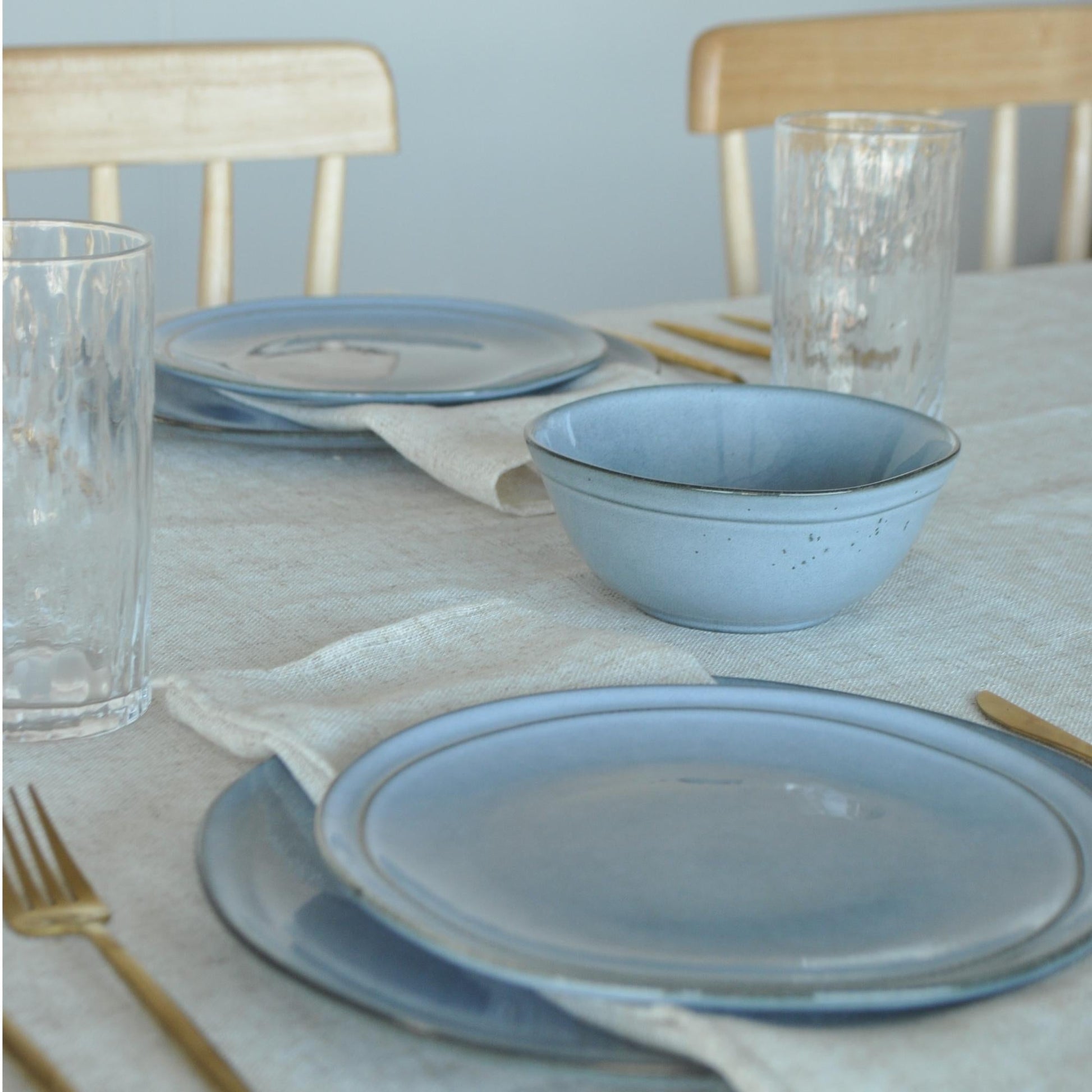 Juego de Loza 18 piezas Vajilla Cerámica Capri Decoexpress2#Celeste