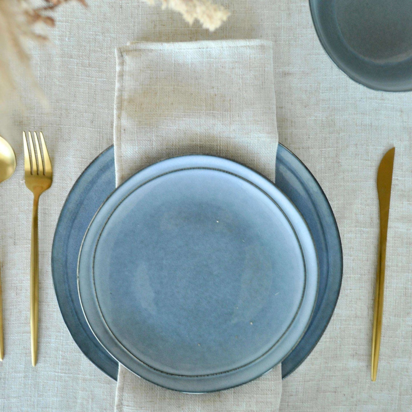 Juego de Loza 18 piezas Vajilla Cerámica Capri Decoexpress3#Celeste