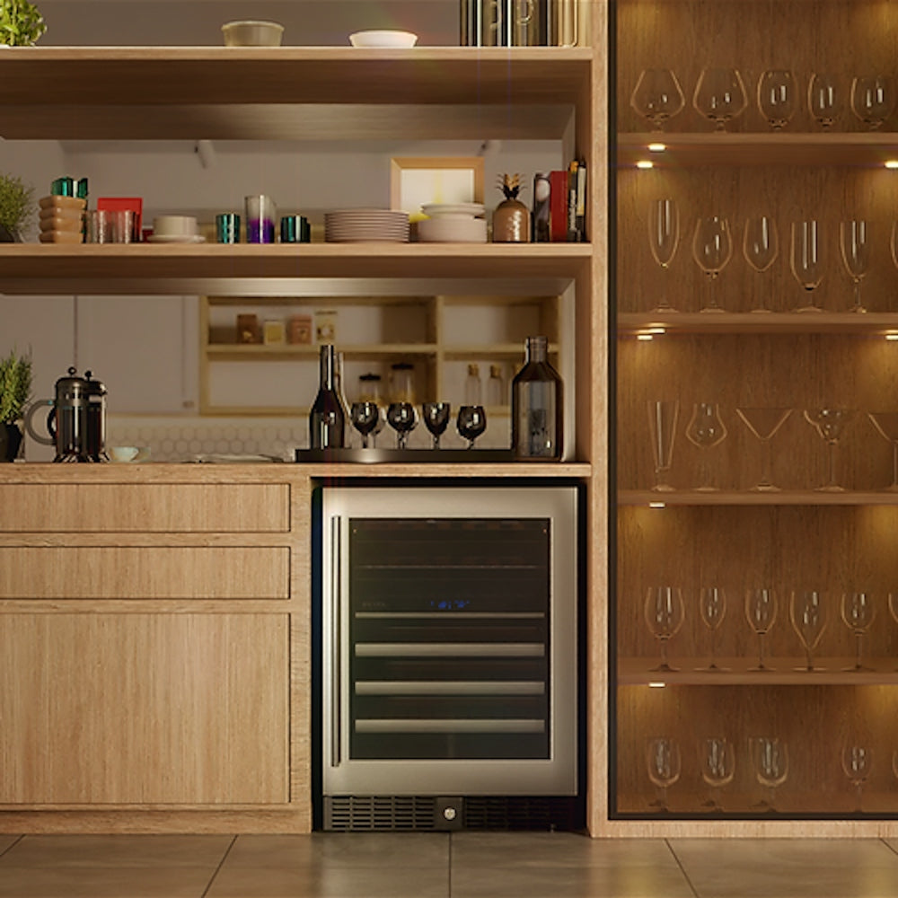 Cava De Vinos Climatizada Bizona 46 Botellas Bacool | Kitchen Center
