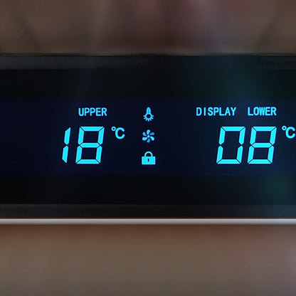 Cava De Vinos Premium Climatizada Bizona 99 Botellas Bacool3#Negro