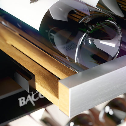 Cava de Vinos Premium Climatizada Bizona 165 Botellas Bacool6#Negro