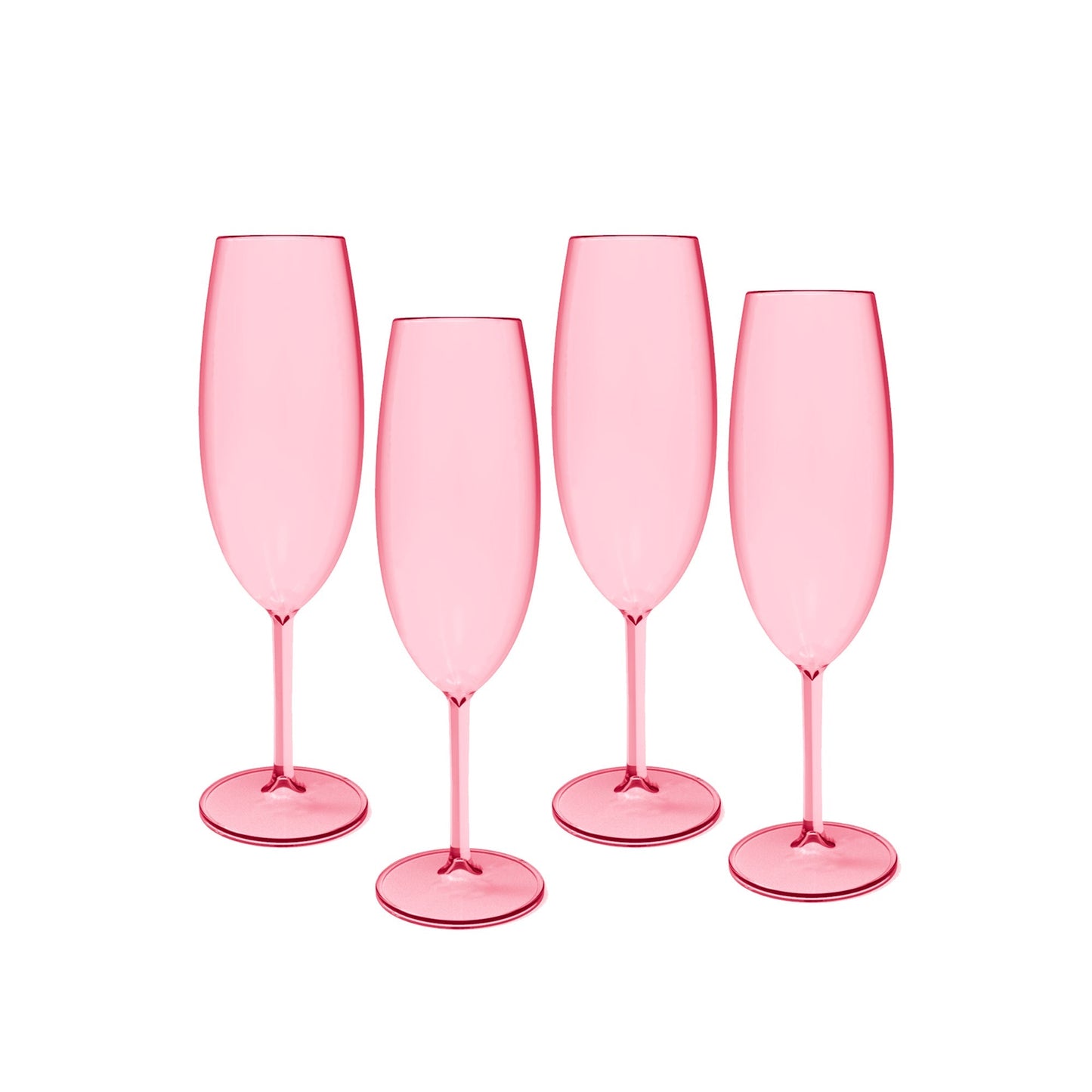 Pack 4 Copas Champagne 280 Ml Ou1#Rosado