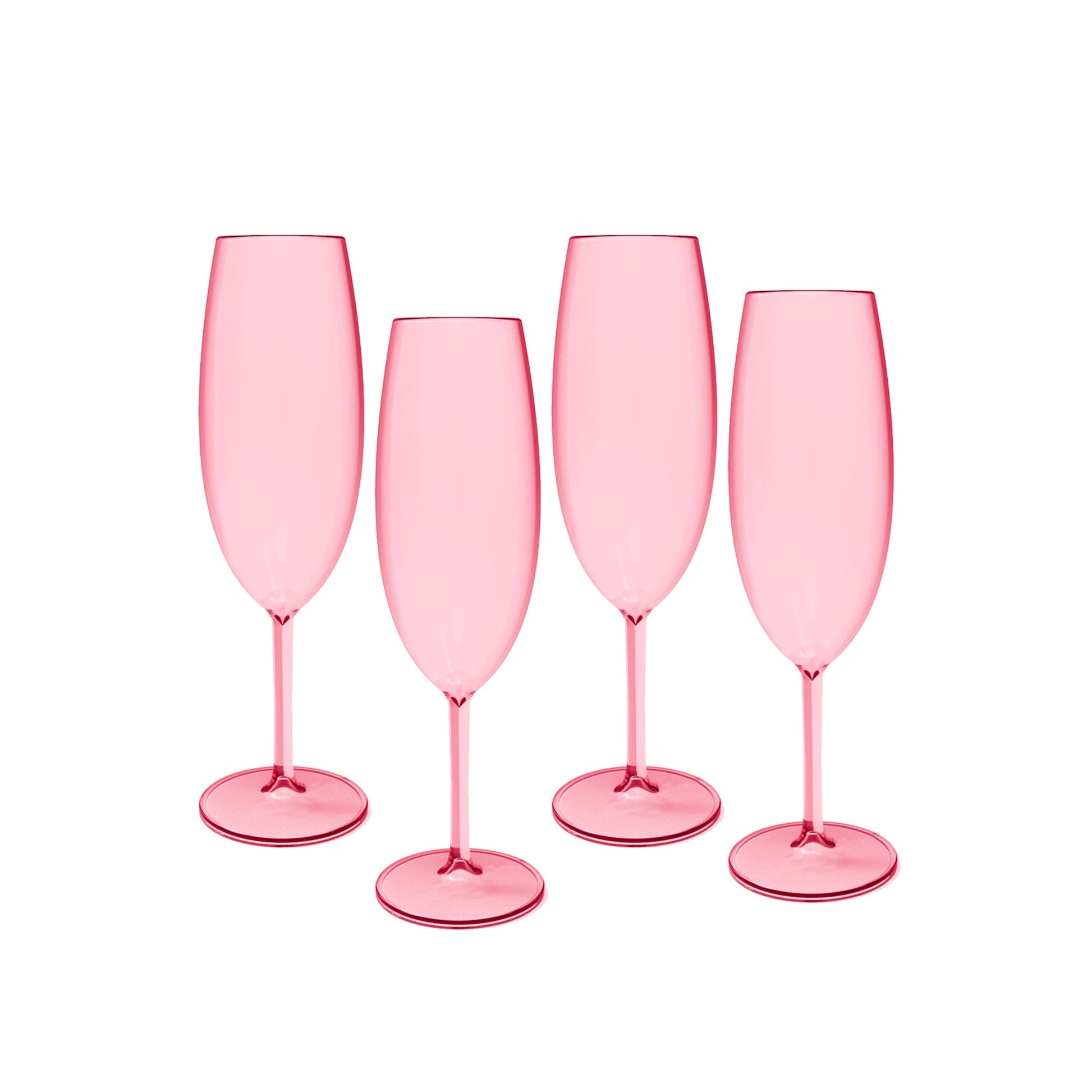 Pack 4 Copas Champagne 280 Ml Ou1#Rosado