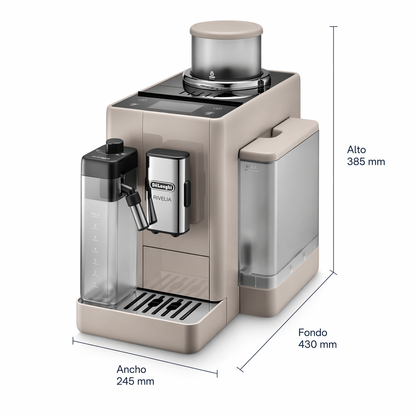 Cafetera Superautomatica Rivelia Beige  Delonghi