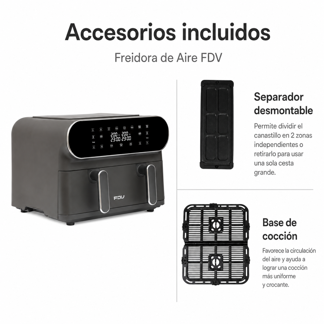 Freidora Air Max Duo 11 Lts FDV