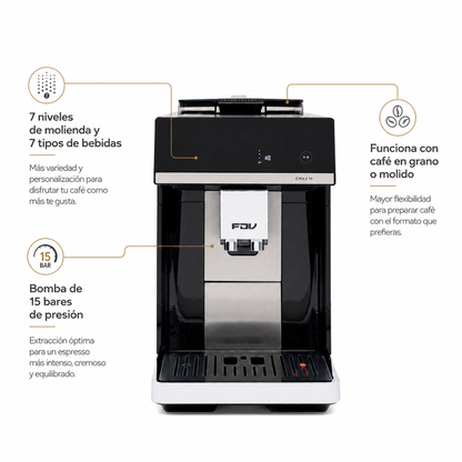 Cafetera Superautomática Libérica 7 en 1  FDV