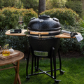 Parrilla Kamado FDV Tokio Black + Encendedor de carbón Charcoal + Termómetro Bluetooth para Carne Simple Cook