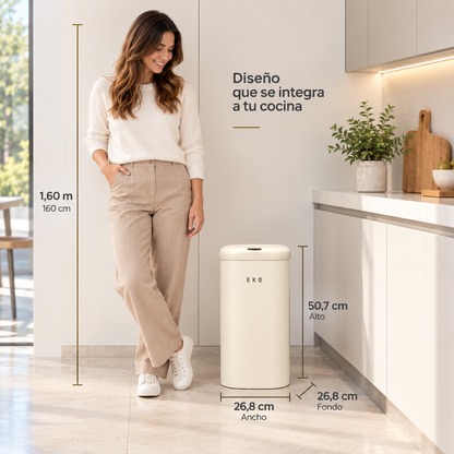 Basurero Vintage Sensor Bin 28L EKO