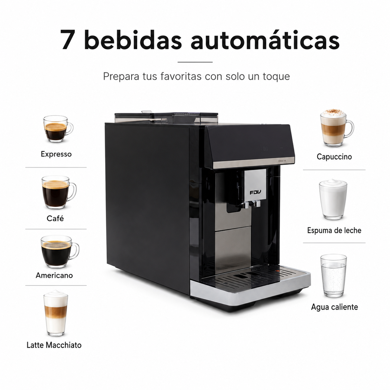 Cafetera Superautomática Libérica 7 en 1  FDV