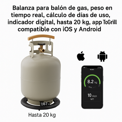 Balanza Bluetooth para Balón de Gas Simple Cook
