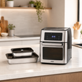 Freidora Aero Fryer 15 LT FDV + Set 2 contenedores Silver 1.6L/2.5L SimpleCook