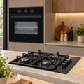 Kit Encimera FDV Crystal 4G 60 NAT 2.0 + Horno Empotrado Design Black 57 Lts FDV