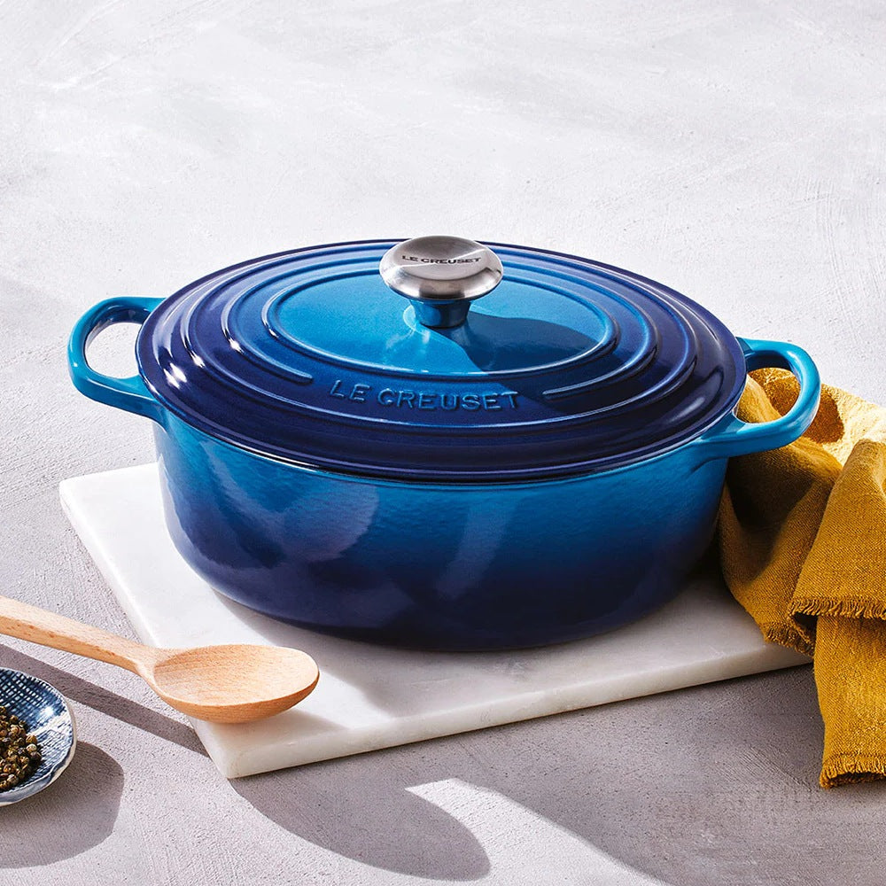 Cocotte Oval Azure 27 Cm Le Creuset – Kitchen Center