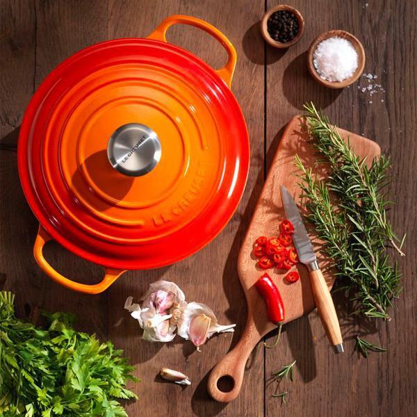 Cocotte Redonda 20 Cm Le Creuset4#Naranjo