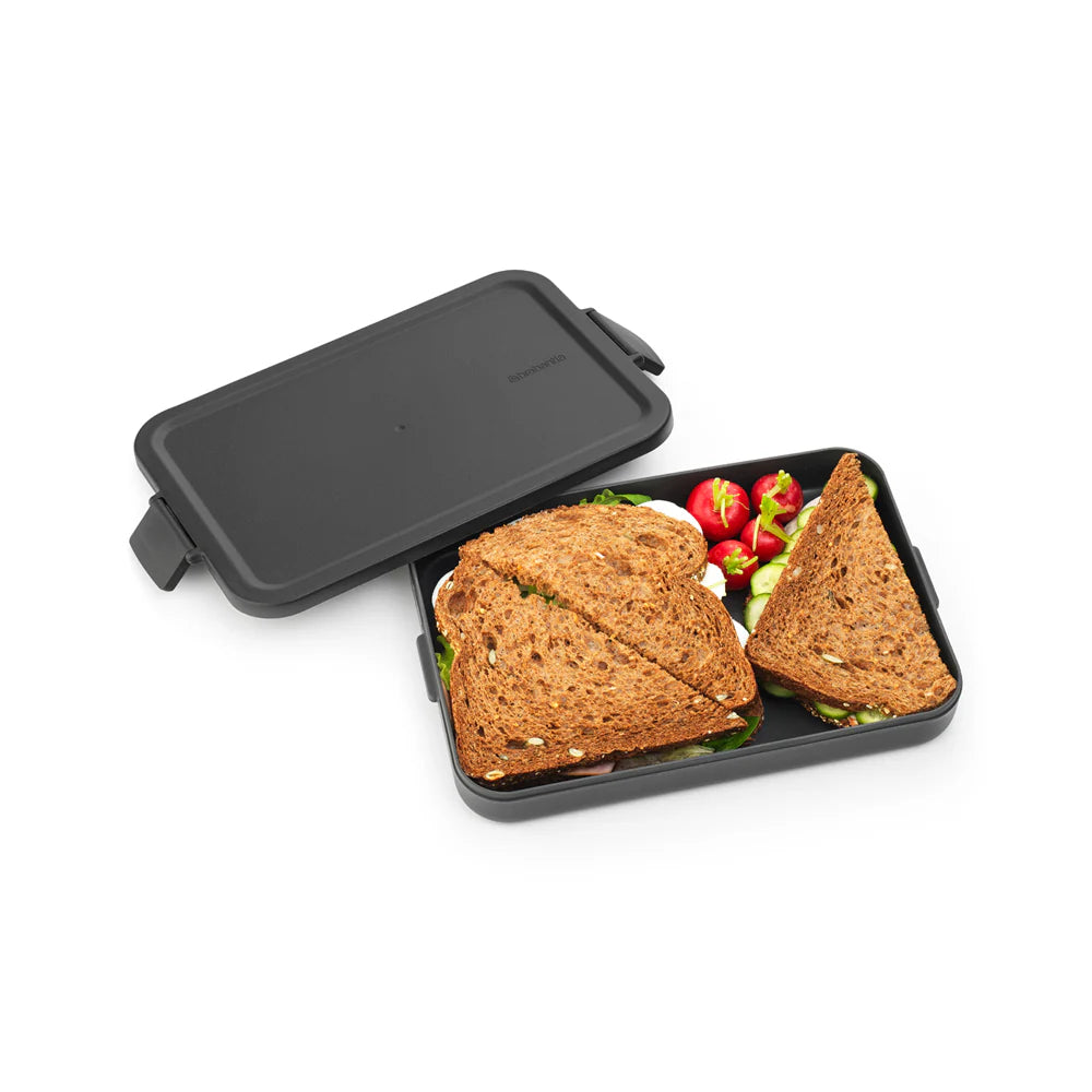 Contenedor Para Almuerzo Plano Make & Take Brabantia1#Negro