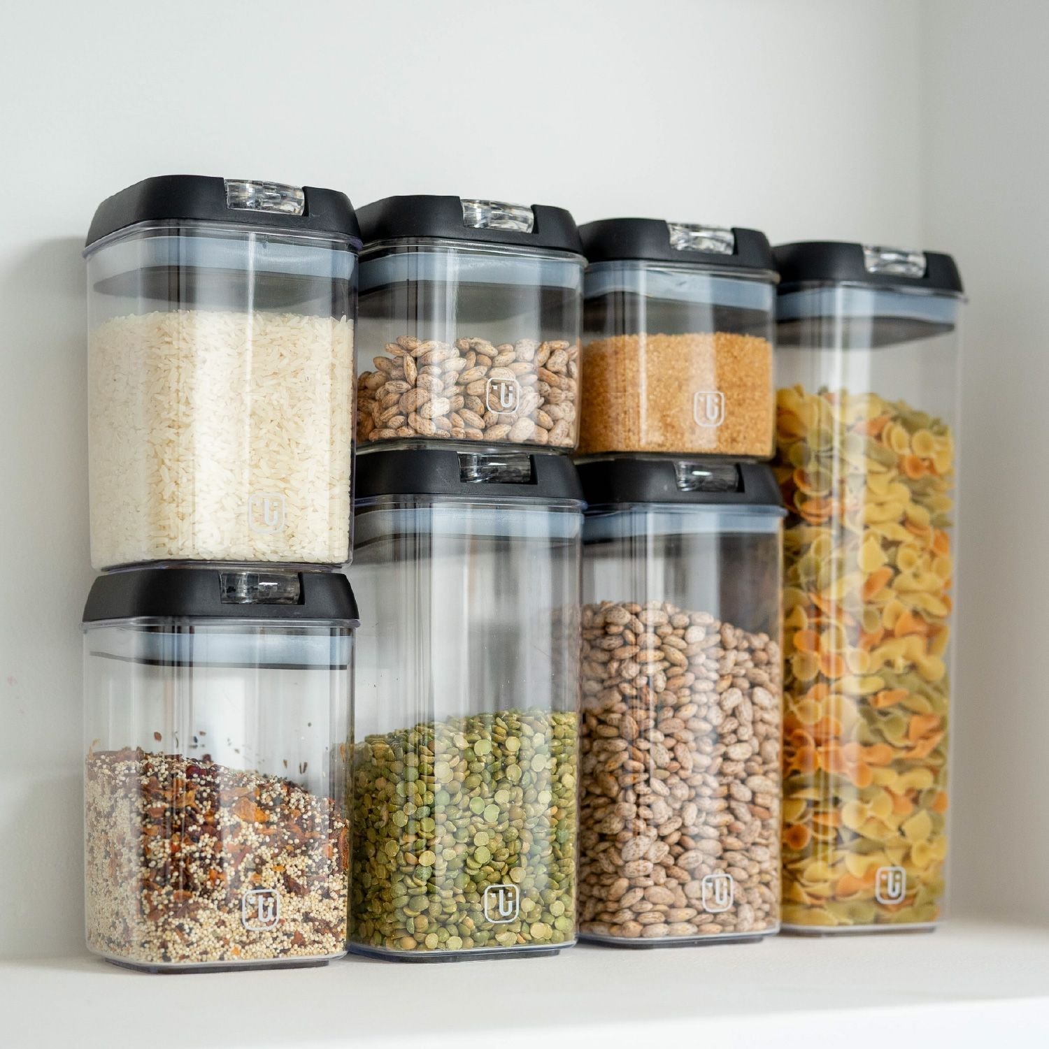 Pack 14 Contenedores Herméticos Plásticos Simplit1#Negro