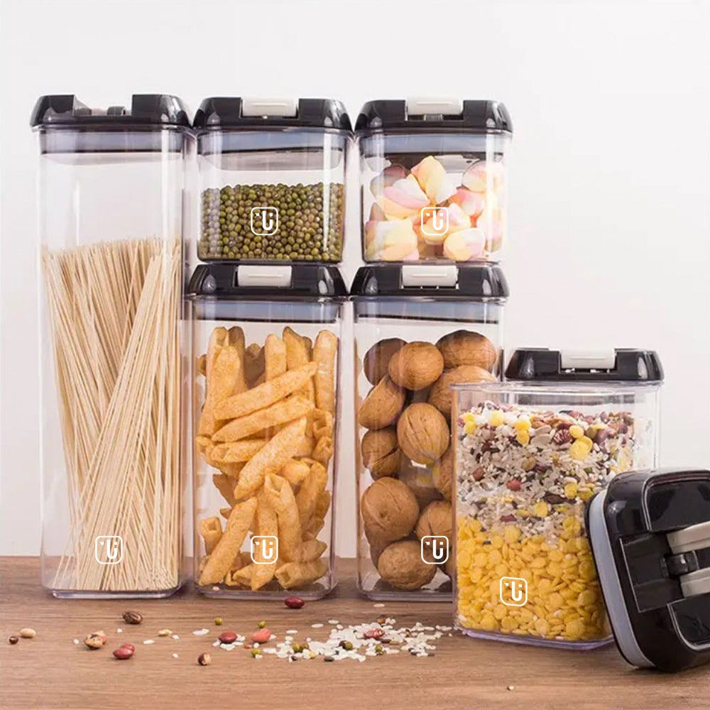 Pack 14 Contenedores Herméticos Plásticos Simplit6#Negro