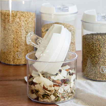 Set 8 Contenedores Alimento Herméticos Simplit4#Blanco