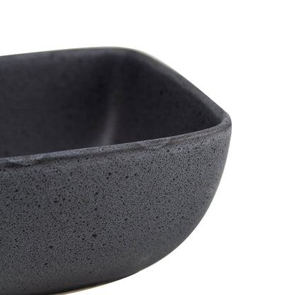 Juego de Loza Manchester 16 Pzs Vajilla Cerámica Decoexpress4#Negro