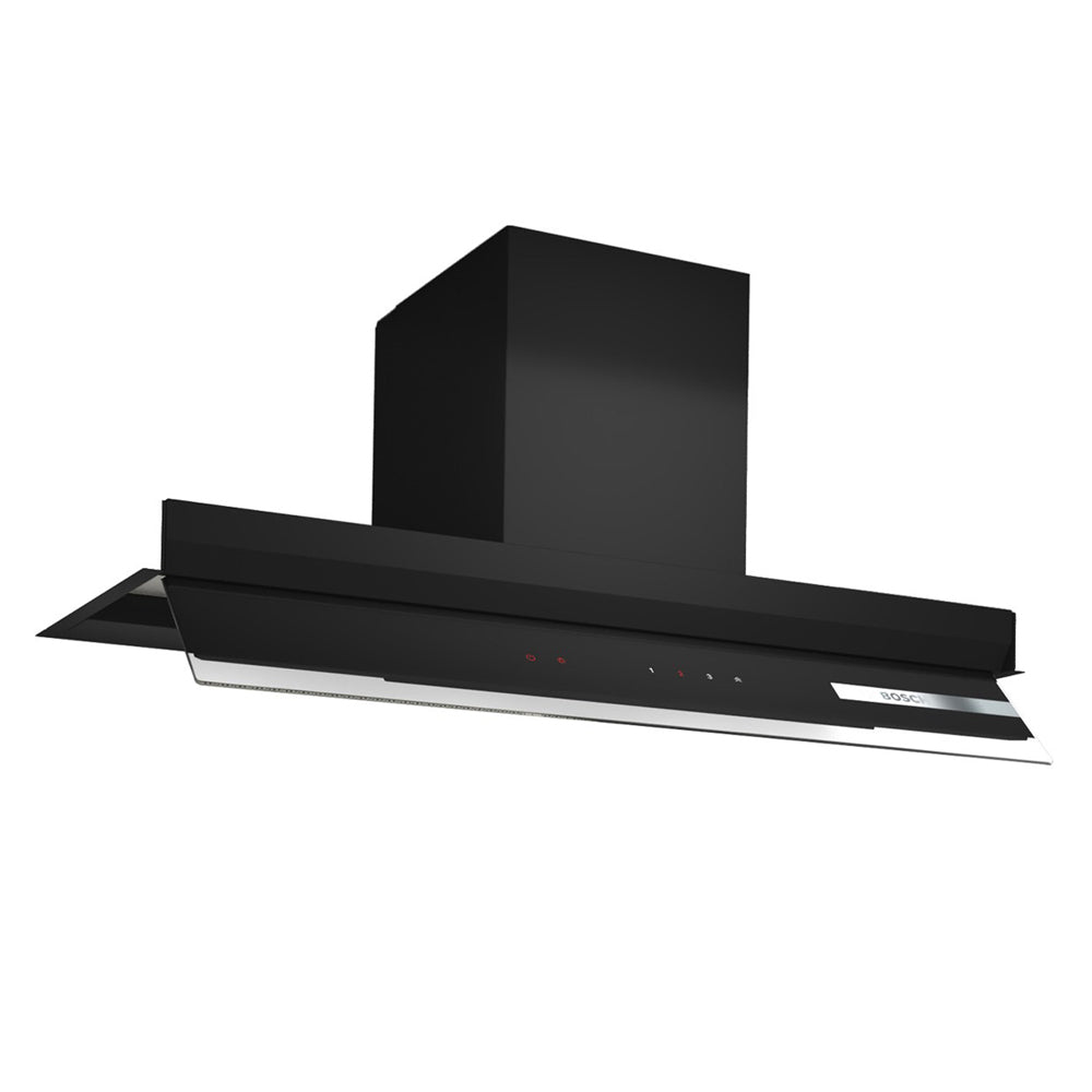 Serie 6 Campana decorativa integrada 90 cm Cristal negro2#Negro