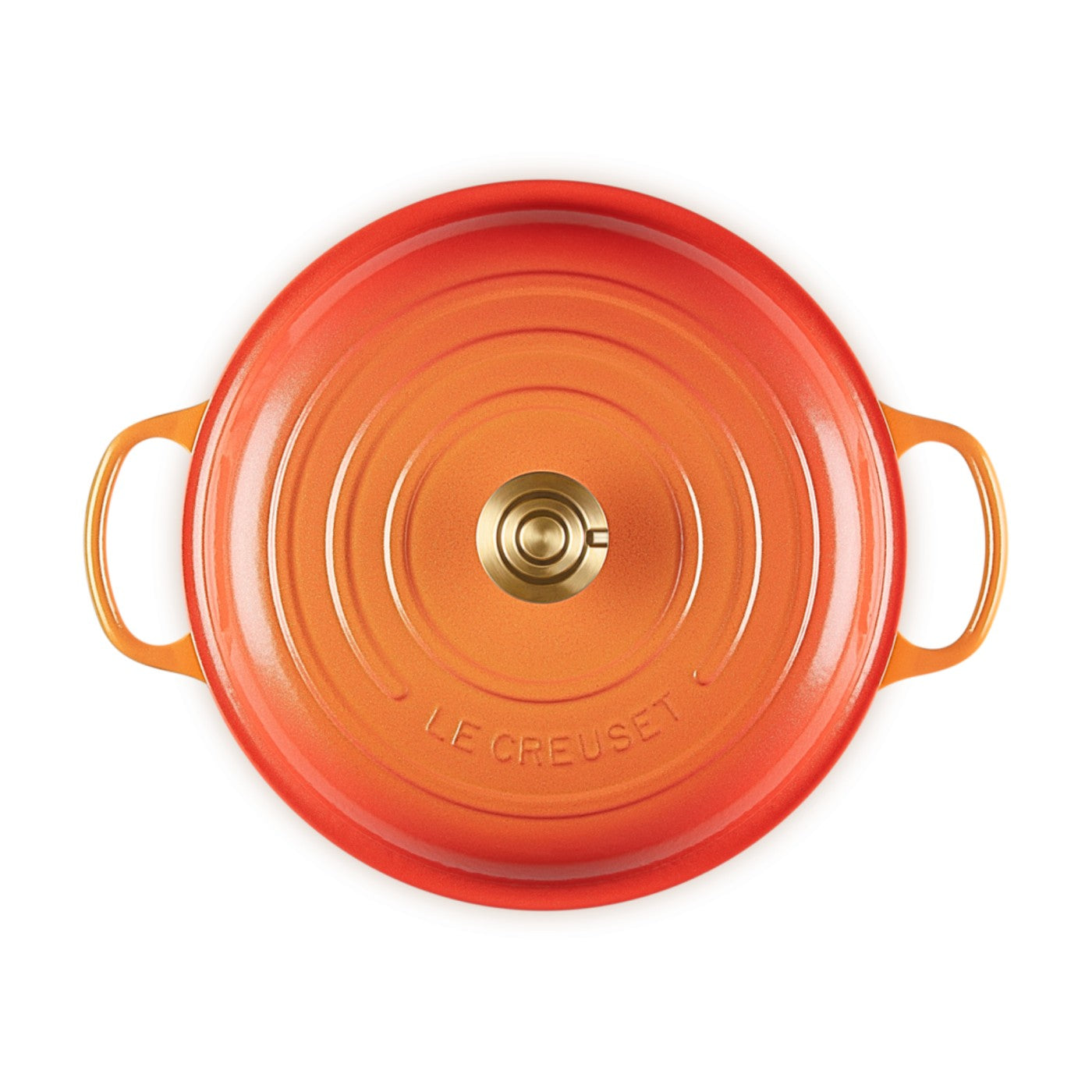 Cocotte Redonda 28cm Flamme Doree Le Creuset3#Naranja