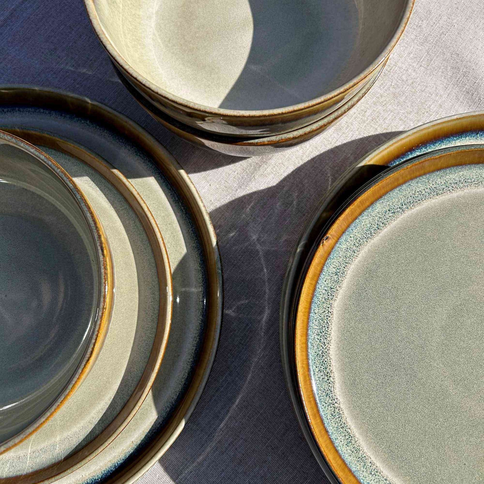 Juego de Loza 18 piezas Vajilla Cerámica Lisboa Decoexpress8#Café