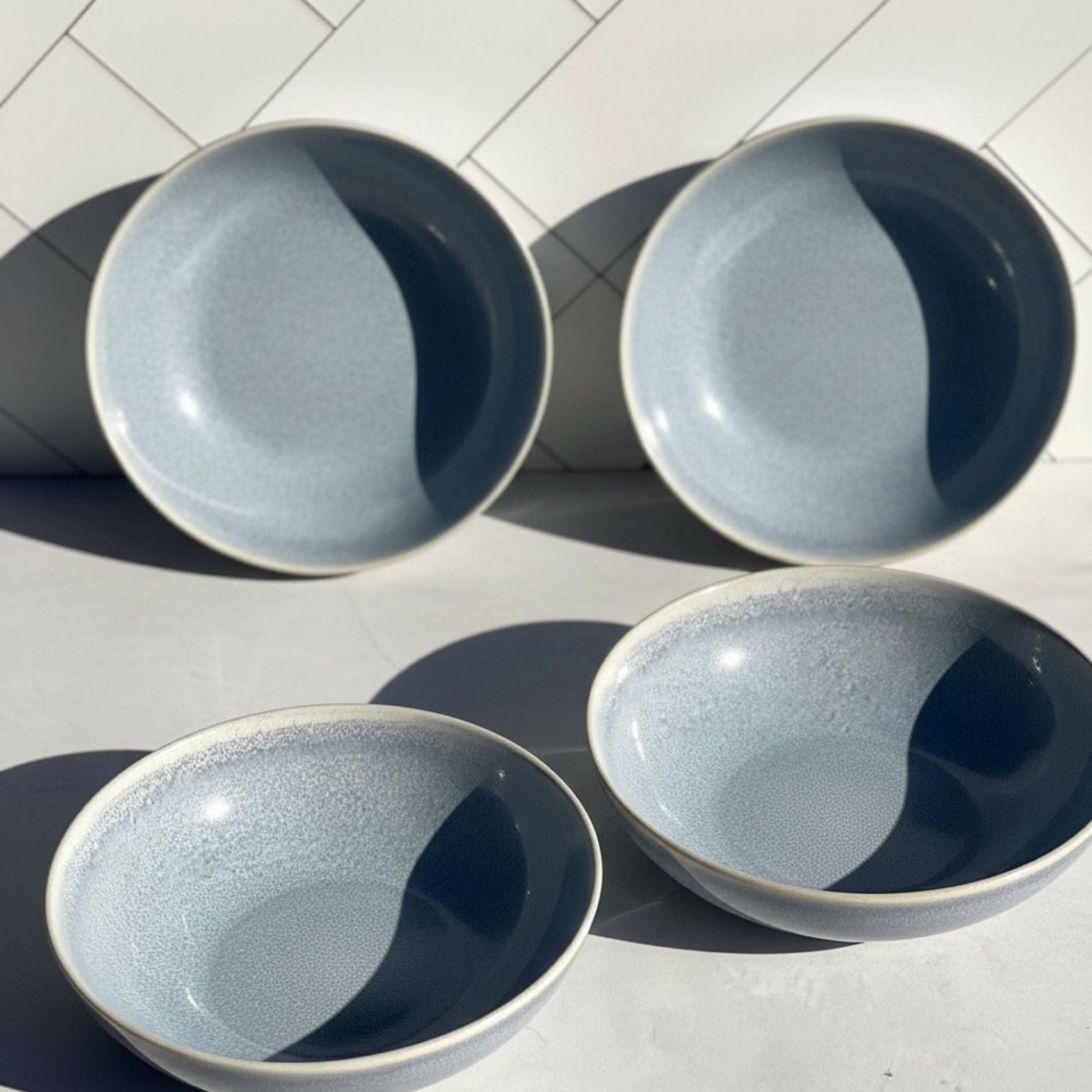 Set 4 Bowls Soperos Cerámica Fuji Decoexpress1#Celeste