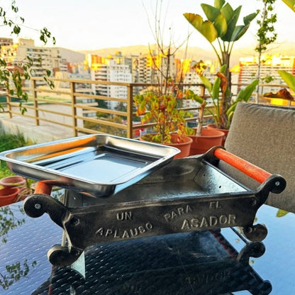 Parrilla Brasero De Mesa: Un Aplauso Para El Asador Kas Chile3#Gris