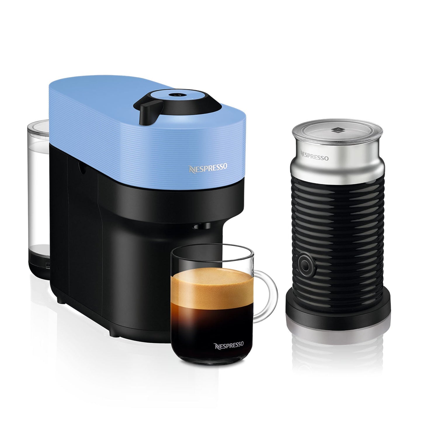 Cafetera Vertuo Pop Con Espumador Aeroccino 3 Nespresso9#Negro