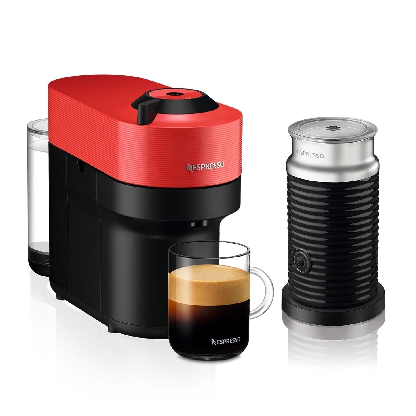 Cafetera Vertuo Pop Con Espumador Aeroccino 3 Nespresso8#Negro