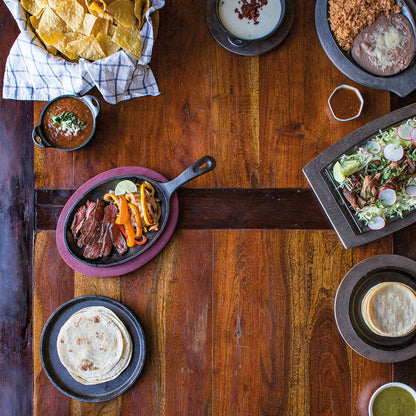 Cast Iron Fajita Set 24 x 36 cm Lodge Cast Iron1#Negro