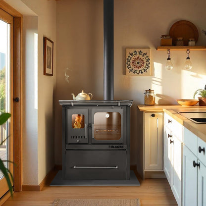 Cocina A Leña Europea M90 Alcazar3#Gris