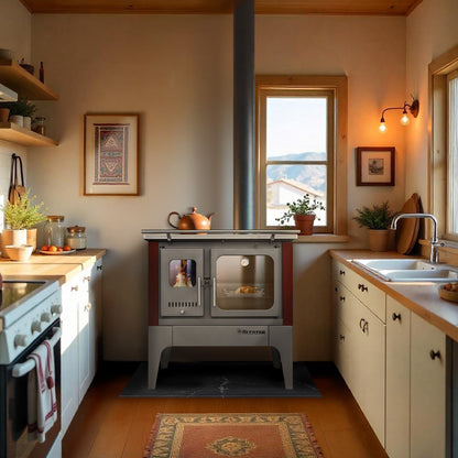 Cocina A Leña Europea S800-G Alcazar1#Burdeo