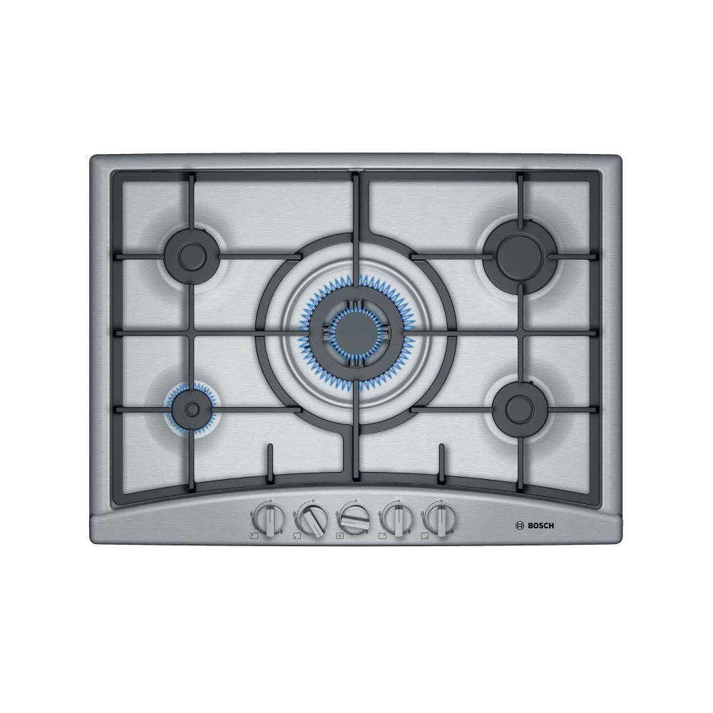 Encimera a Gas PGQ7G5B90 5 Quemadores 70 cm Bosch1#Acero