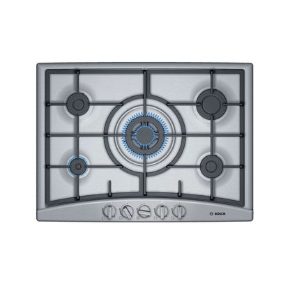 Encimera a Gas PGQ7G5B90 5 Quemadores 70 cm Bosch1#Acero