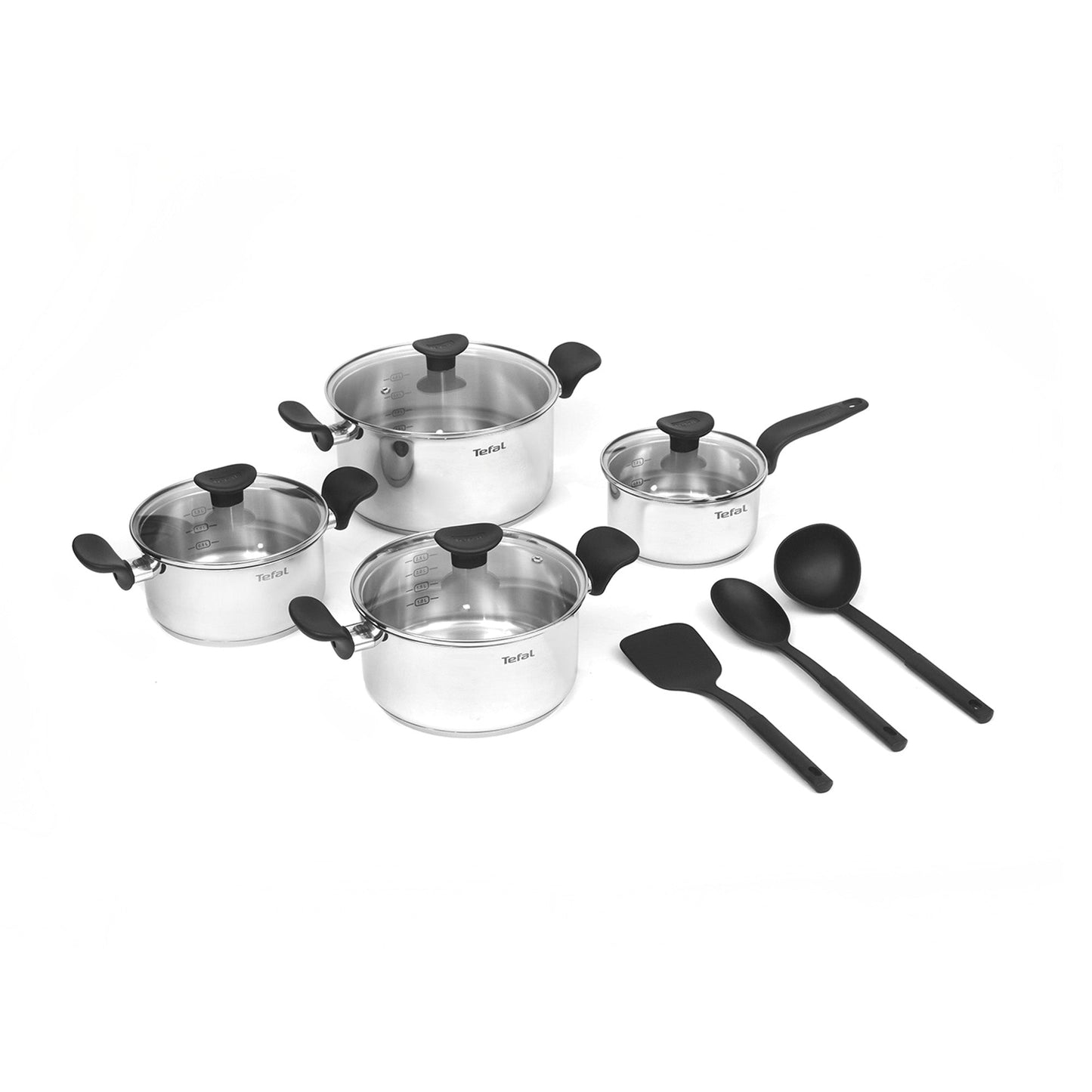 Bateria De Cocina Acero Inoxidable Primary 11 PCS Tefal12#Plata
