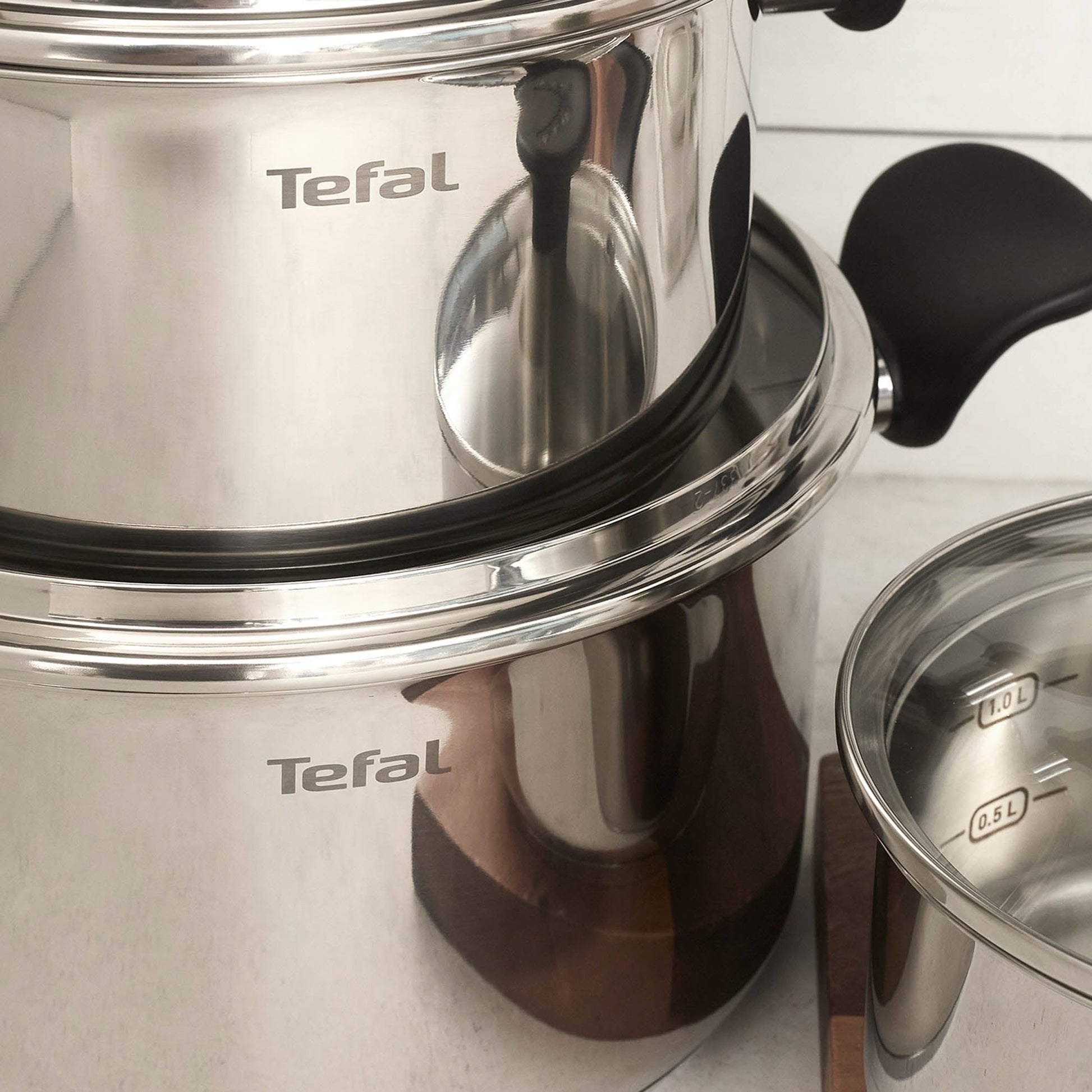 Bateria De Cocina Acero Inoxidable Primary 11 PCS Tefal2#Plata