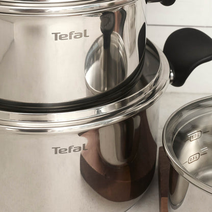 Bateria De Cocina Acero Inoxidable Primary 11 PCS Tefal2#Plata