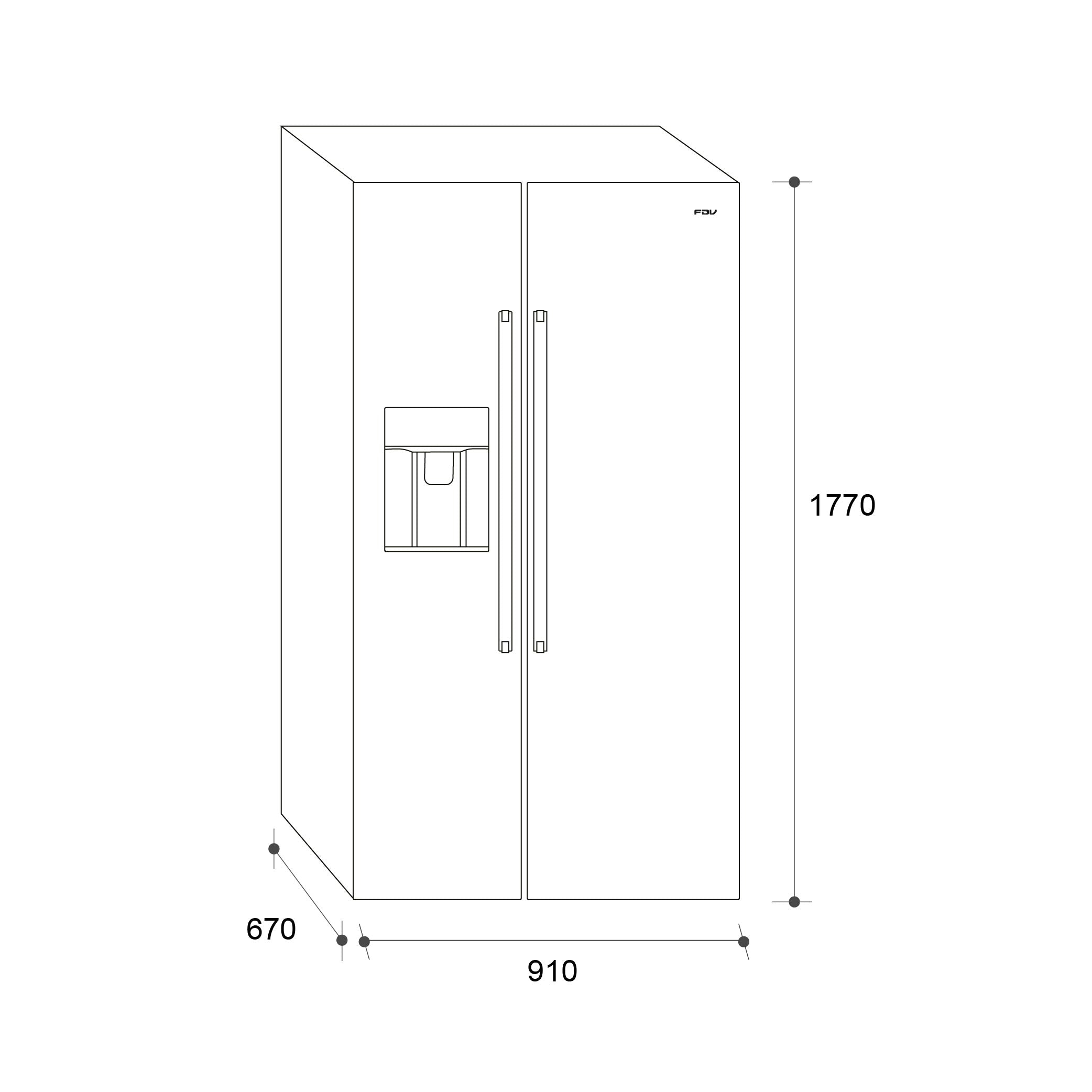 Refrigerador Side by Side Signature FDV No Frost – Kitchen Center