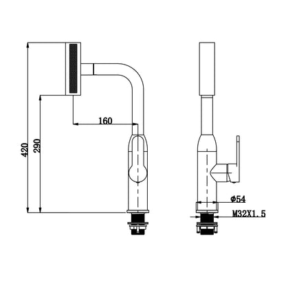 Grifería Axis Flexible FDV