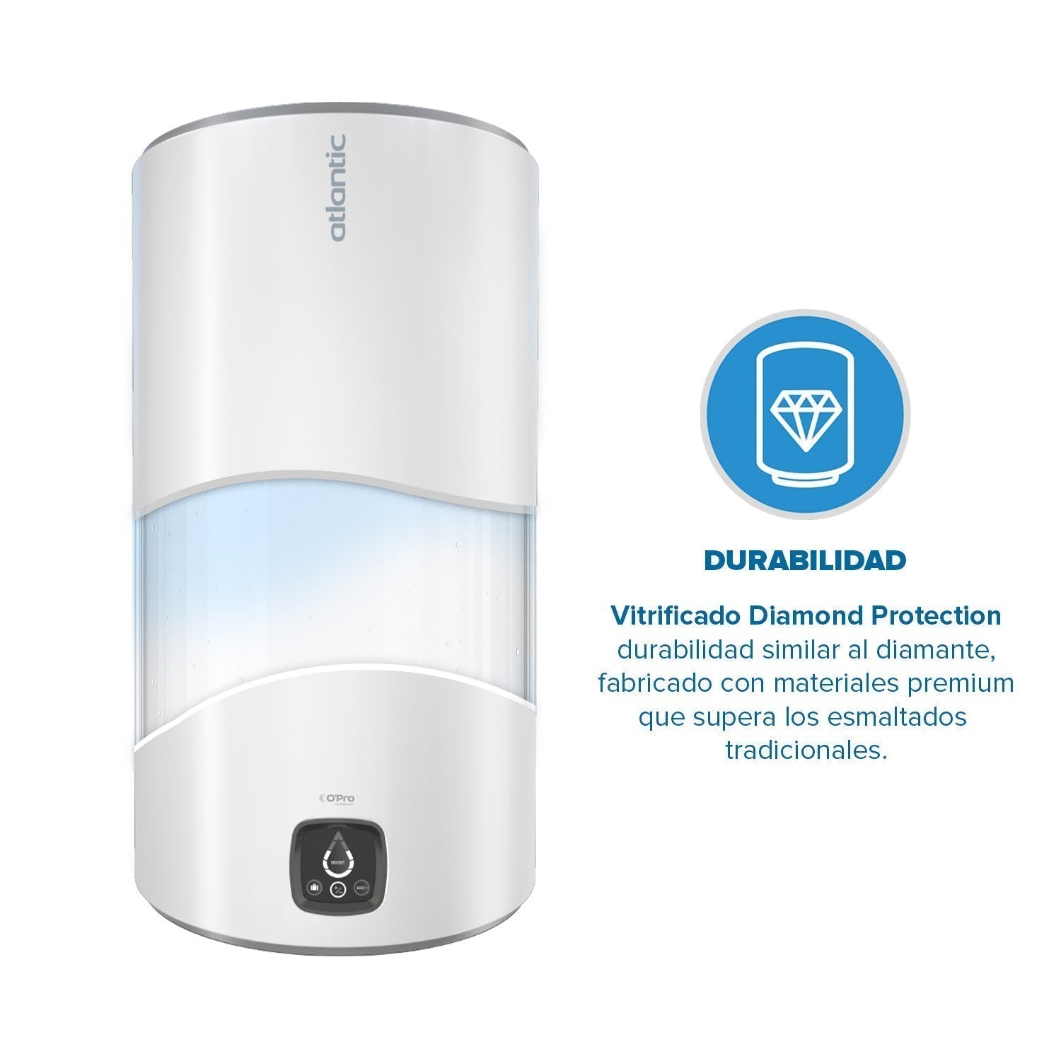 Termo Eléctrico Genius 100 Lts Atlantic7#Blanco