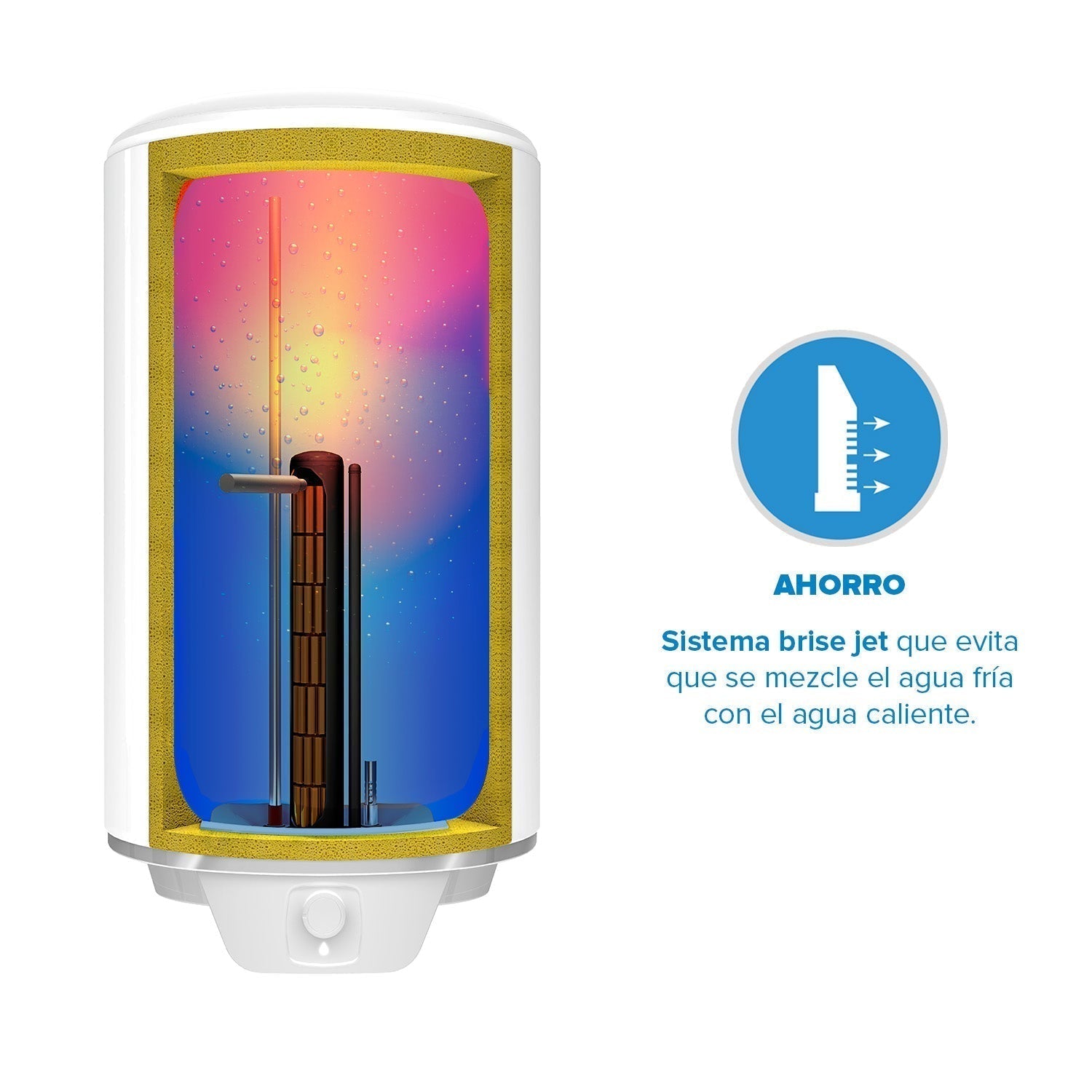Termo Eléctrico Steatite 80 Lts Atlantic4#Blanco