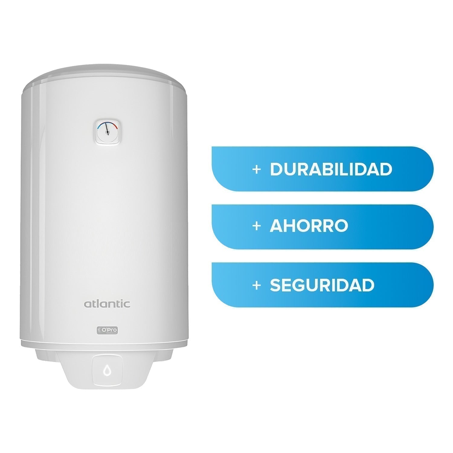 Termo Eléctrico Opro + 120 Lts Atlantic3#Blanco