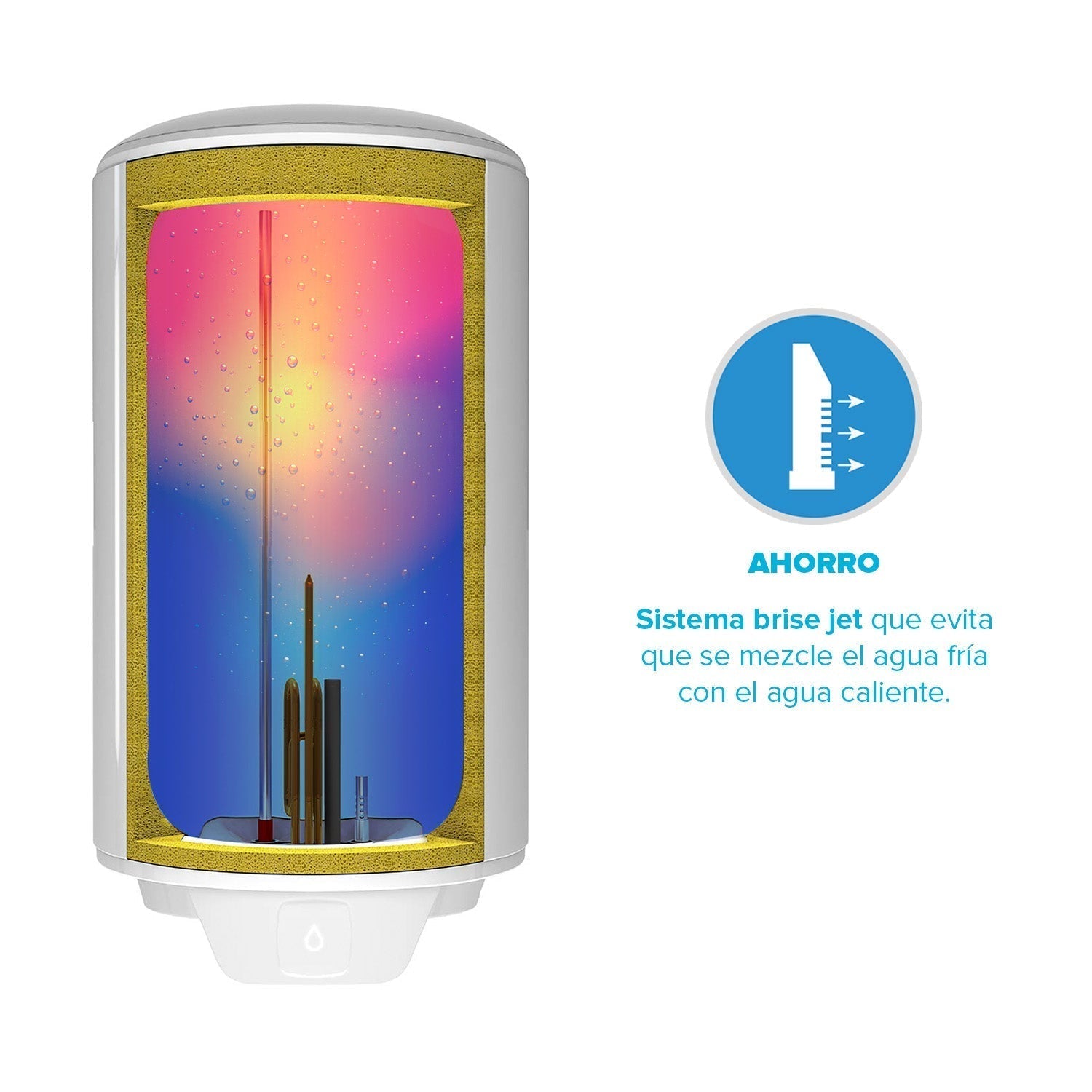 Termo Eléctrico Opro + 80 Lts Atlantic8#Blanco