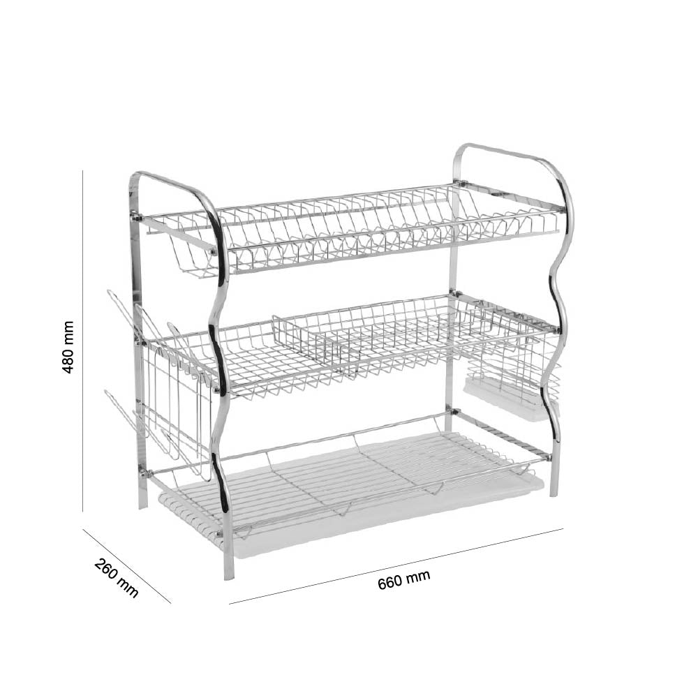Secaplatos 3 Niveles Cromo XL 2.0 Simple Cook